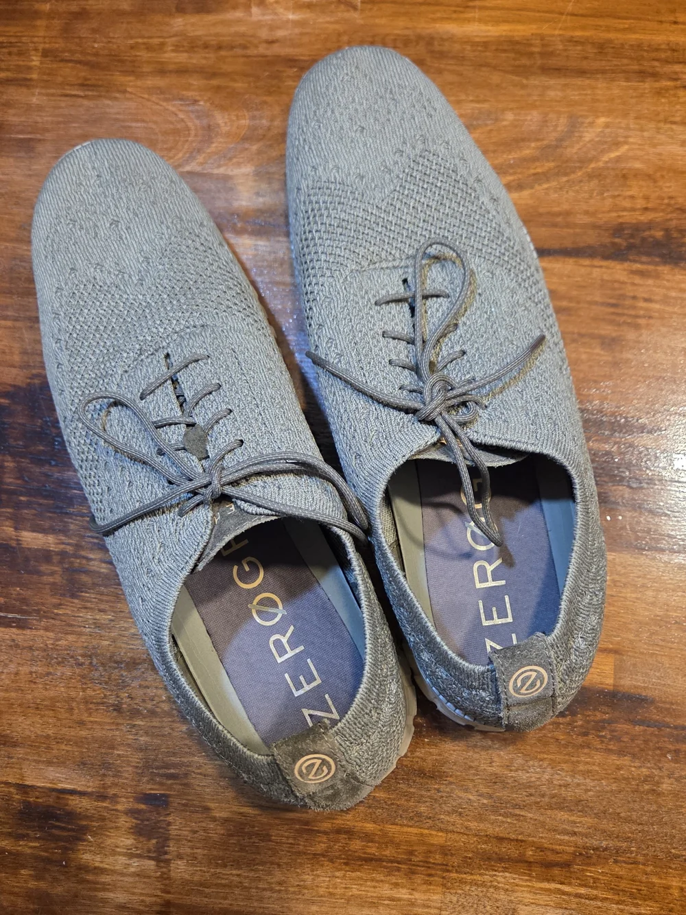 Cole Haan Zerogrand Wingtip Oxfords Sage Green Stitchlite Men’s Sz 12M Boho